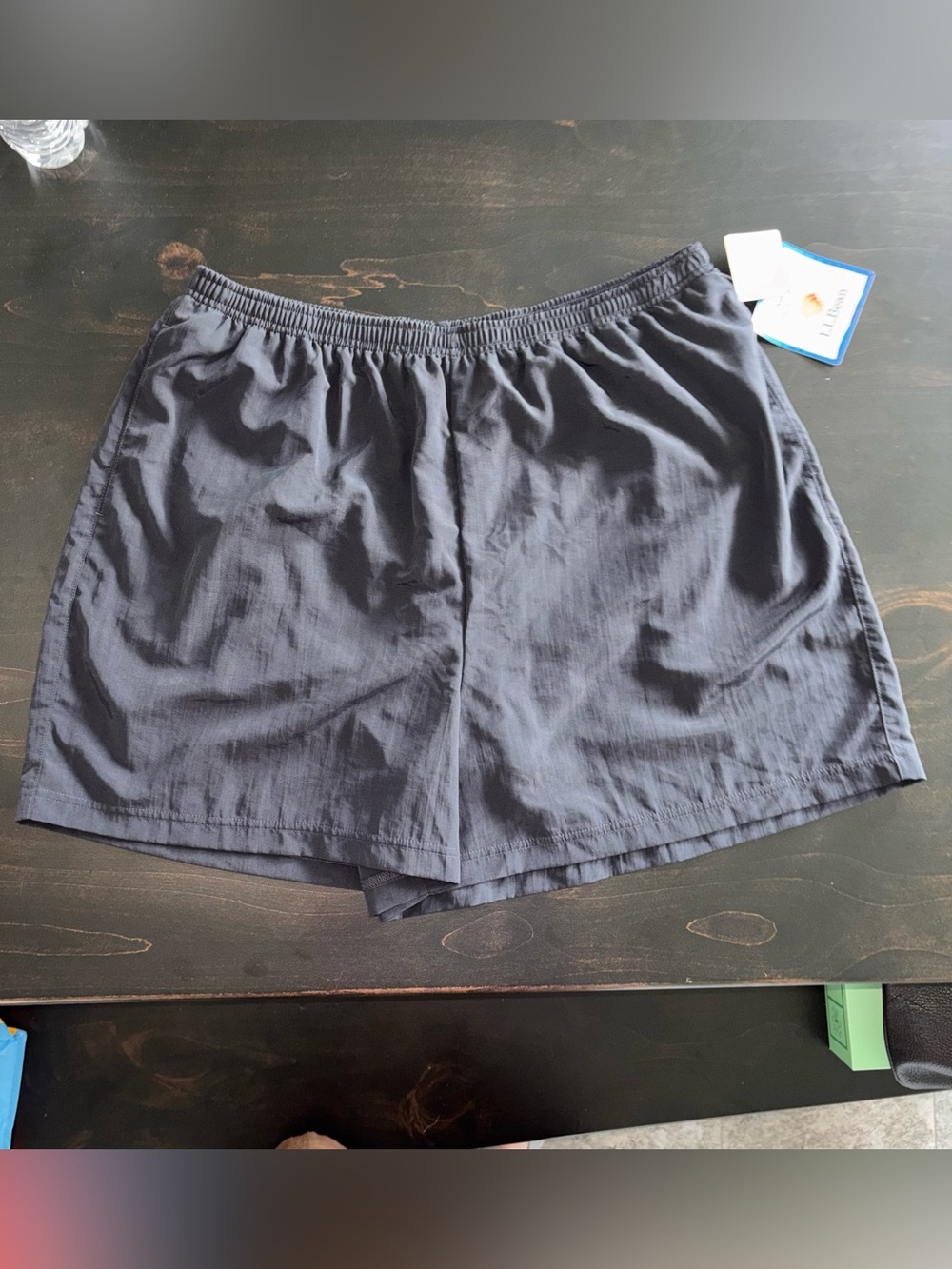 L.L. Bean Size 18 Women’s Swim Elastic Waist Shorts Black NWT